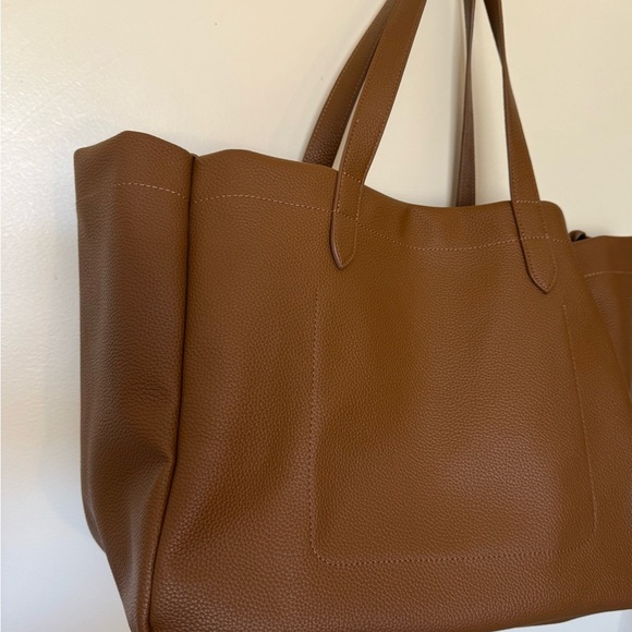 Lulus Toni Brown Vegan Leather Tote Bag - Picture 10 of 16